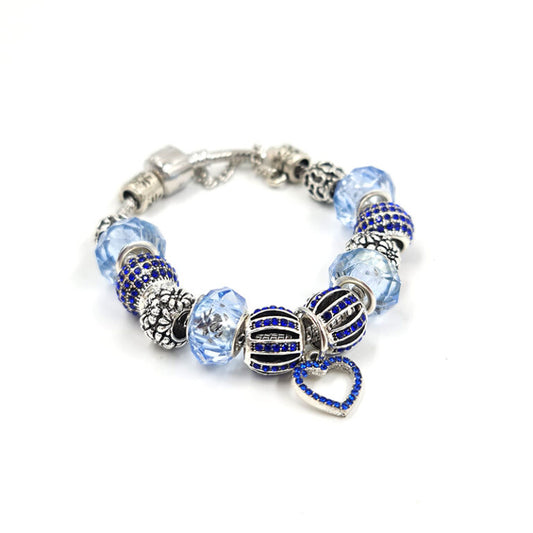 Pulsera Charm Azul Elegante